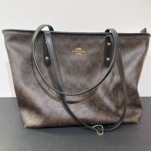 SOLD Coach Zip Top Tote